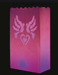 Lichttüten Tauben-Herz, 10 St. Lichttüten Tauben-Herz, 10 St.
